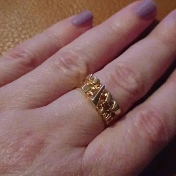 💙🌹Gold plated nugget ring - Picture 5 of 11